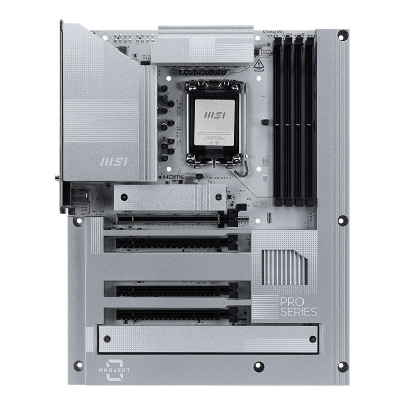 MOTHERBOARD MSI (PRO Z890-S WIFI WHITE) SOCKET 1851, 4*DDR5 8800, HDMI, DP, USB-C, 3*M.2, ATX image 2